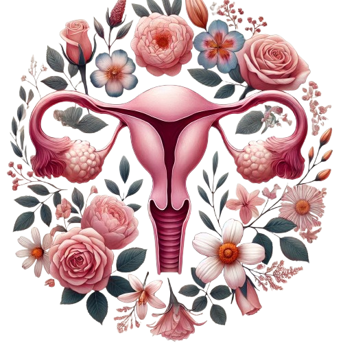 Floral womb artwork for 25 Daily Practices and Rituals to Unlocking the 7 Womb Portals