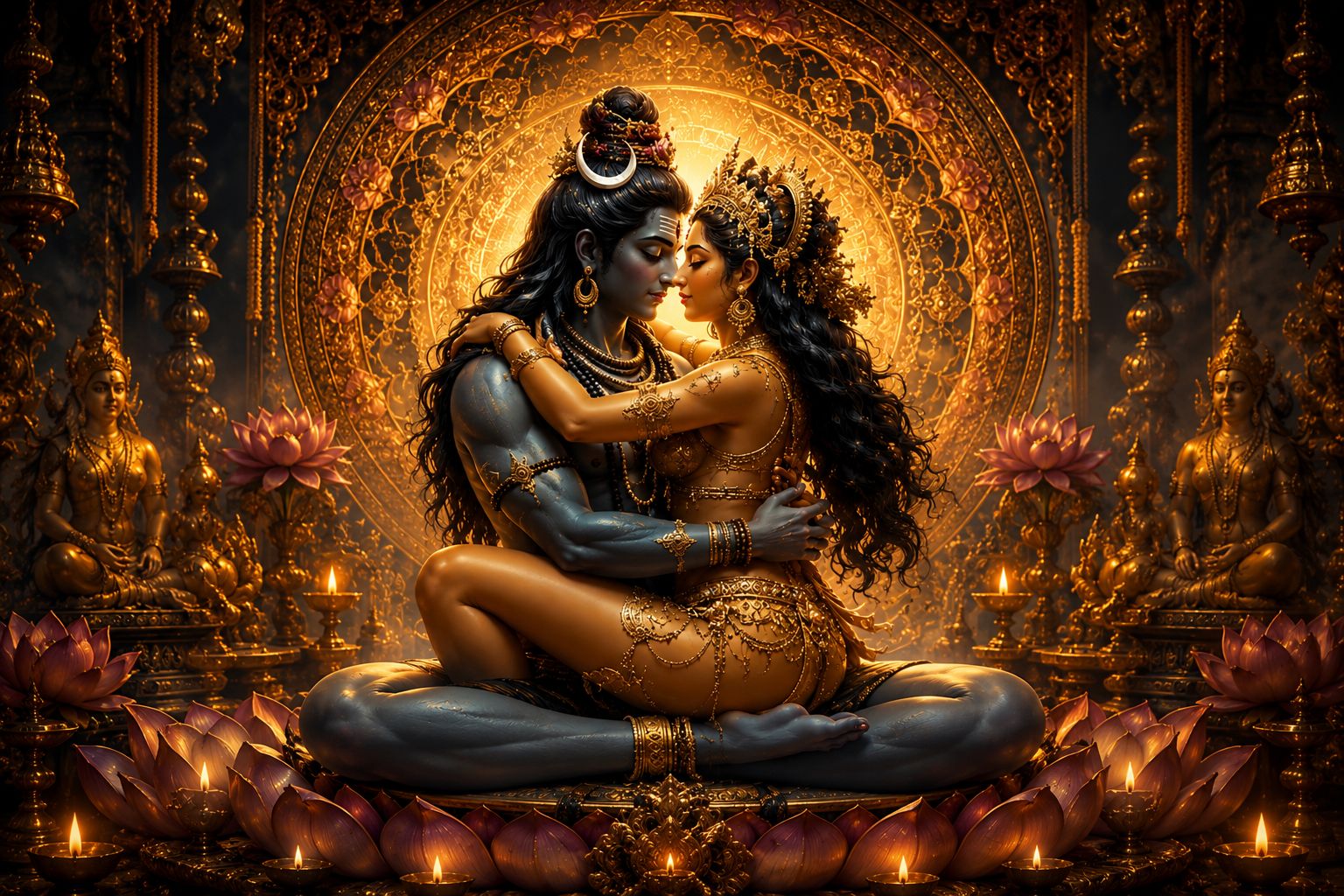 Couple exploring connection and intimacy